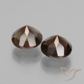 3.70克拉天然烟晶，圆形的，VS