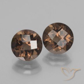 3.78克拉天然烟晶，圆形的，VVS-VS