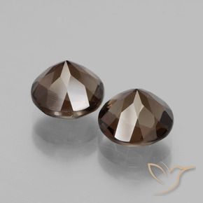 3.78克拉天然烟晶，圆形的，VVS-VS