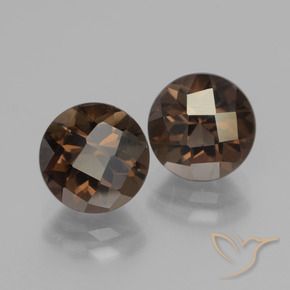 4.13克拉天然烟晶，圆形的，VVS-VS