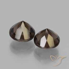 4.13克拉天然烟晶，圆形的，VVS-VS