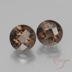 3.91克拉天然烟晶，圆形的，VVS-VS