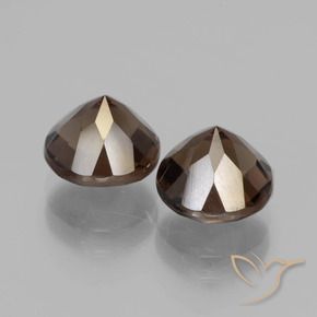 3.91克拉天然烟晶，圆形的，VVS-VS