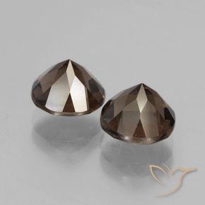 3.85克拉天然烟晶，圆形的，VVS-VS