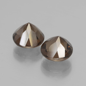 4.01克拉天然烟晶，圆形切割，VVS-VS