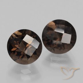 3.89克拉天然烟晶，圆形的，VS