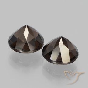 3.89克拉天然烟晶，圆形的，VS