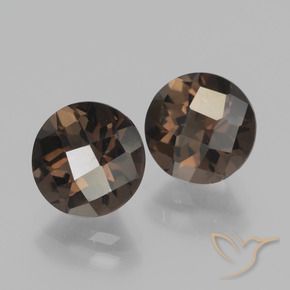 3.83克拉天然烟晶，圆形的，VVS-VS
