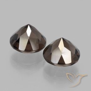 3.83克拉天然烟晶，圆形的，VVS-VS
