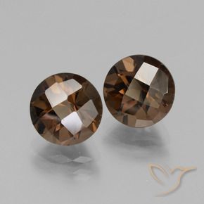 4.05克拉天然烟晶，圆形的，VS