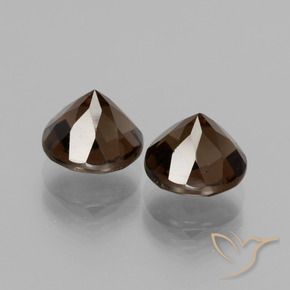 4.05克拉天然烟晶，圆形的，VS