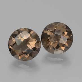 3.72克拉天然烟晶，圆形切割，VS