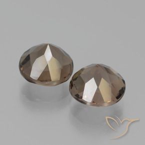 3.90克拉天然烟晶，圆形的，VVS-VS