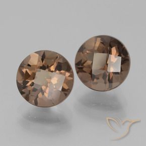 3.88克拉天然烟晶，圆形的，VVS-VS