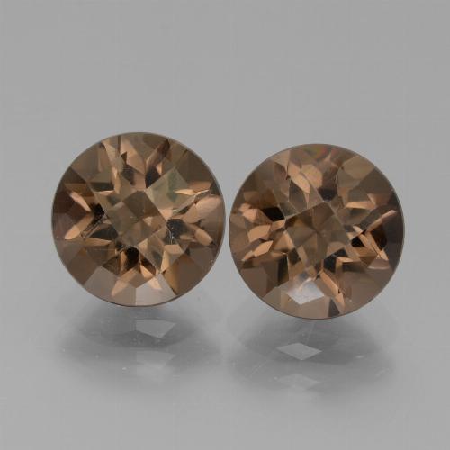 3.59克拉天然烟晶，圆形切割，VVS-VS