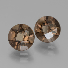 3.59克拉天然烟晶，圆形切割，VVS-VS