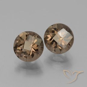 3.60克拉天然烟晶，圆形的，VVS-VS