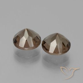 3.60克拉天然烟晶，圆形的，VVS-VS