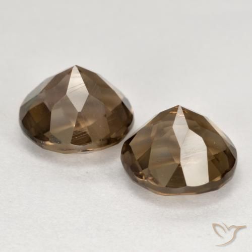 3.72克拉天然烟晶，圆形的，VVS-VS
