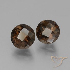 3.58克拉天然烟晶，圆形的，VVS-VS