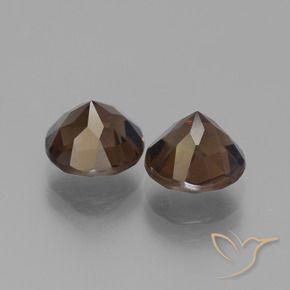 3.58克拉天然烟晶，圆形的，VVS-VS