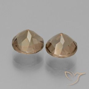 4.07克拉天然烟晶，圆形的，VVS-VS