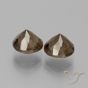 3.99克拉天然烟晶，圆形的，VS