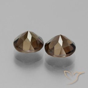 3.58克拉天然烟晶，圆形的，VS