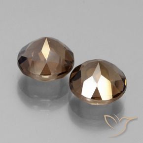 3.60克拉天然烟晶，圆形的，VVS-VS