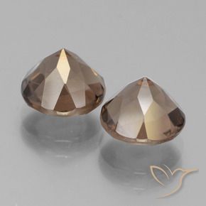 3.80克拉天然烟晶，圆形的，VS