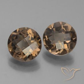 3.11克拉天然烟晶，圆形的，VS