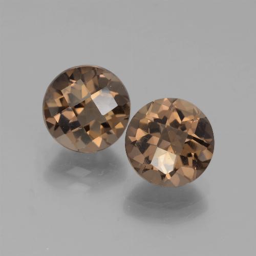 3.79克拉天然烟晶，圆形切割，VS