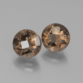 3.79克拉天然烟晶，圆形切割，VS