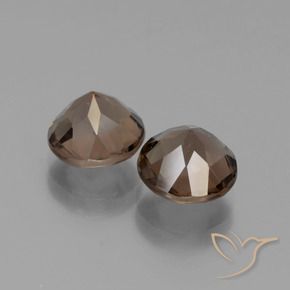 3.65克拉天然烟晶，圆形的，VS