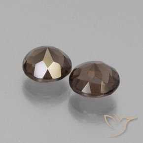 3.63克拉天然烟晶，圆形的，VS