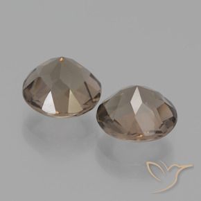 3.24克拉天然烟晶，圆形的，VS