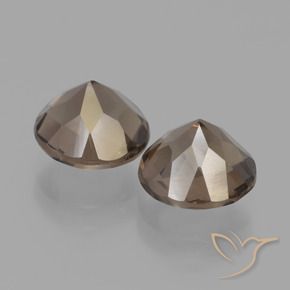 3.55克拉天然烟晶，圆形的，VS