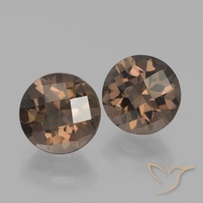 3.64克拉天然烟晶，圆形的，VVS-VS