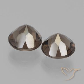 3.64克拉天然烟晶，圆形的，VVS-VS