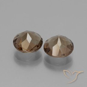 3.32克拉天然烟晶，圆形的，VS