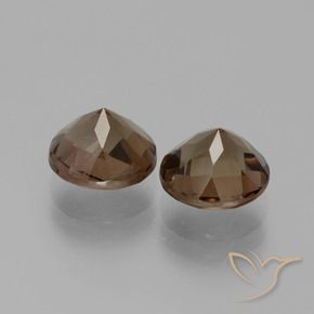 3.58克拉天然烟晶，圆形的，VS