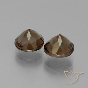 3.64克拉天然烟晶，圆形的，VS