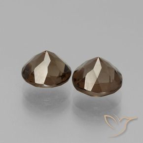 3.83克拉天然烟晶，圆形的，VS