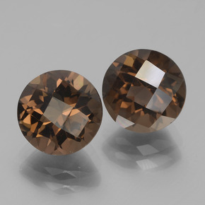 3.97克拉天然烟晶，圆形切割，VS