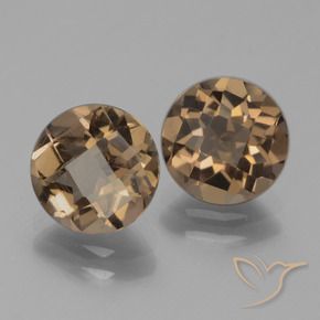 3.23克拉天然烟晶，圆形的，VS