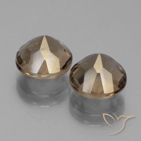 3.64克拉天然烟晶，圆形的，VS