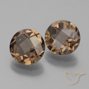 2.87克拉天然烟晶，圆形的，VVS-VS