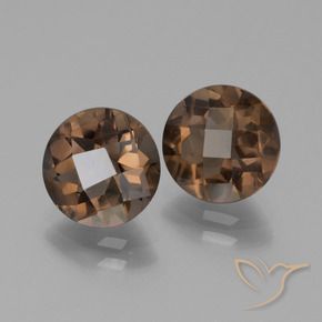 3.32克拉天然烟晶，圆形的，VS
