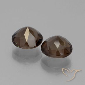 3.32克拉天然烟晶，圆形的，VS