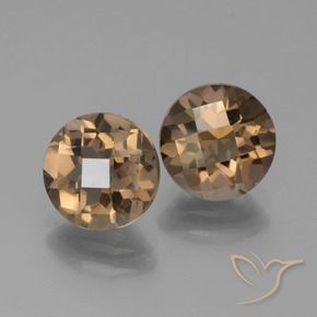 3.60克拉天然烟晶，圆形的，VS